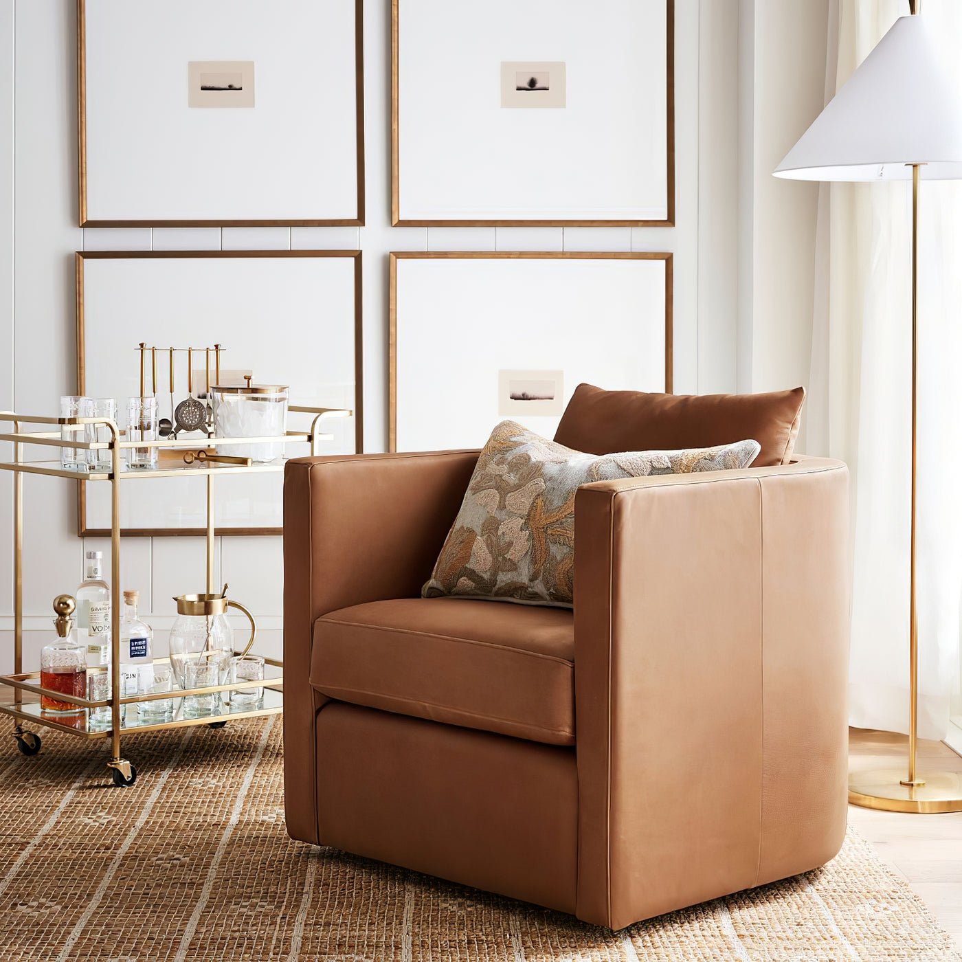 Luminara | Elegant Gold Modern Floor Lamp for Living Room Décor 6