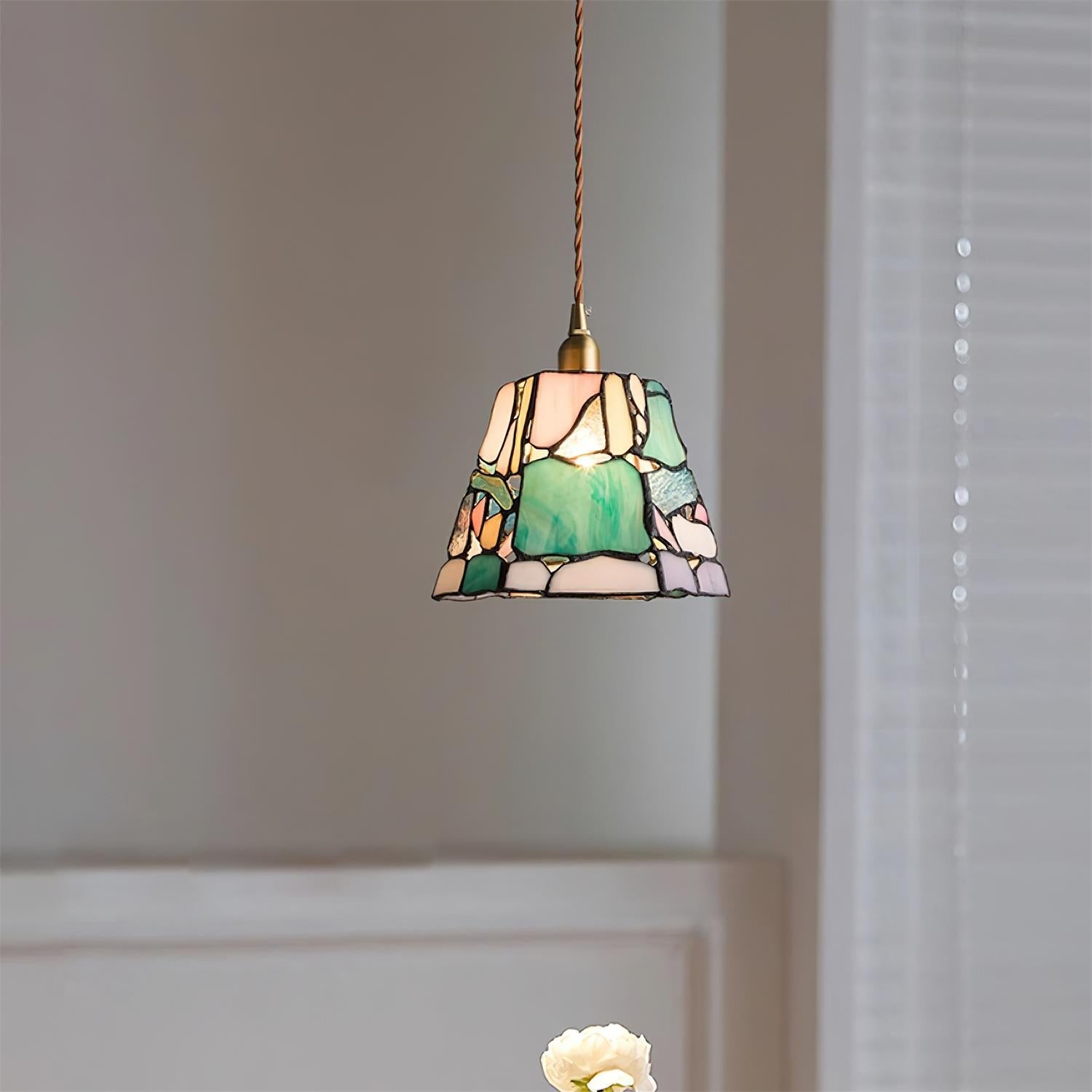 Luminara | Elegant Handcrafted Stained Glass Kitchen Pendant Lighting 3