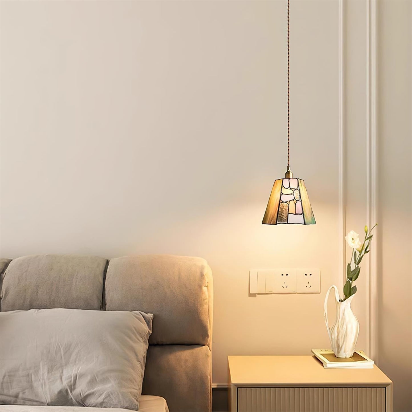 Luminara | Elegant Handcrafted Stained Glass Kitchen Pendant Lighting 7