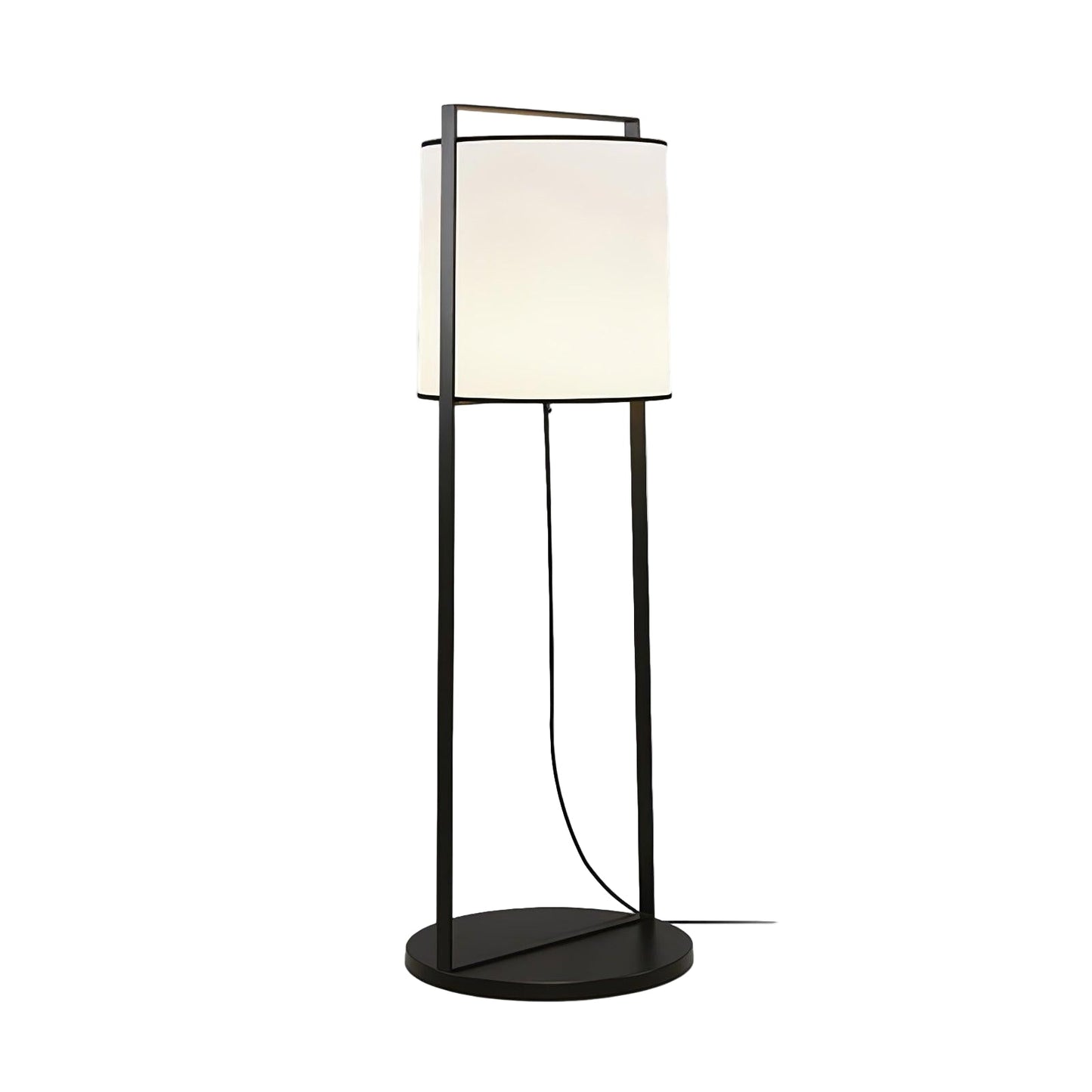 Luminara | Elegant Minimalist Metal Floor Lamp with Fabric Shade 1