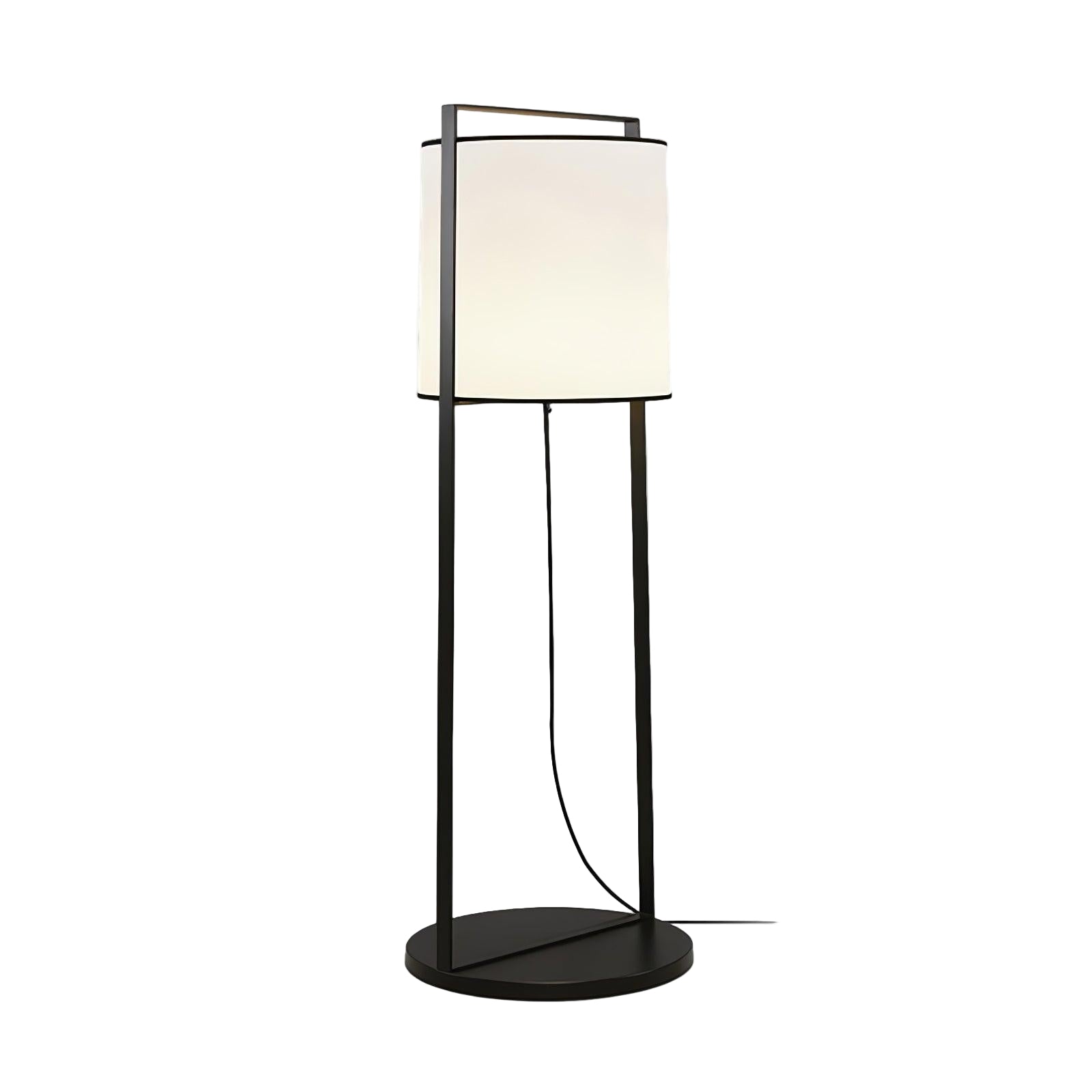 Luminara | Elegant Minimalist Metal Floor Lamp with Fabric Shade 1