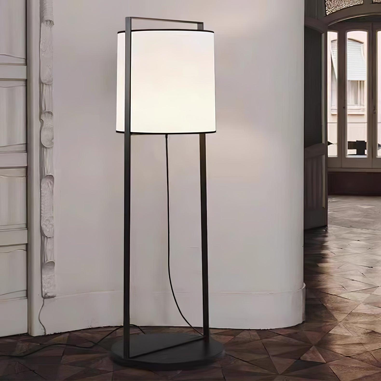 Luminara | Elegant Minimalist Metal Floor Lamp with Fabric Shade 4