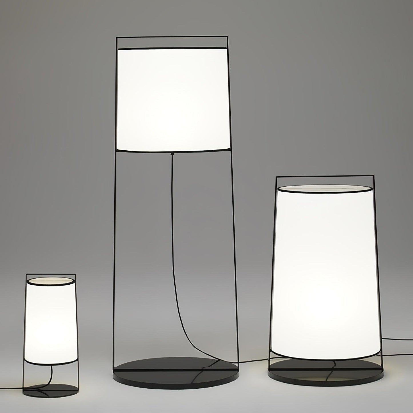 Luminara | Elegant Minimalist Metal Floor Lamp with Fabric Shade 5
