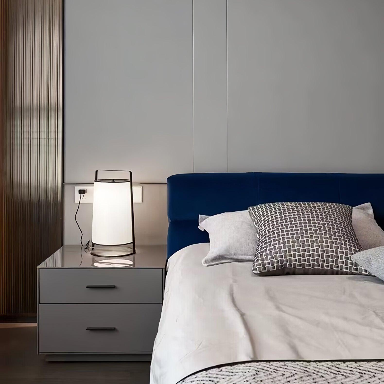 Luminara | Elegant Minimalist Metal Floor Lamp with Fabric Shade 8
