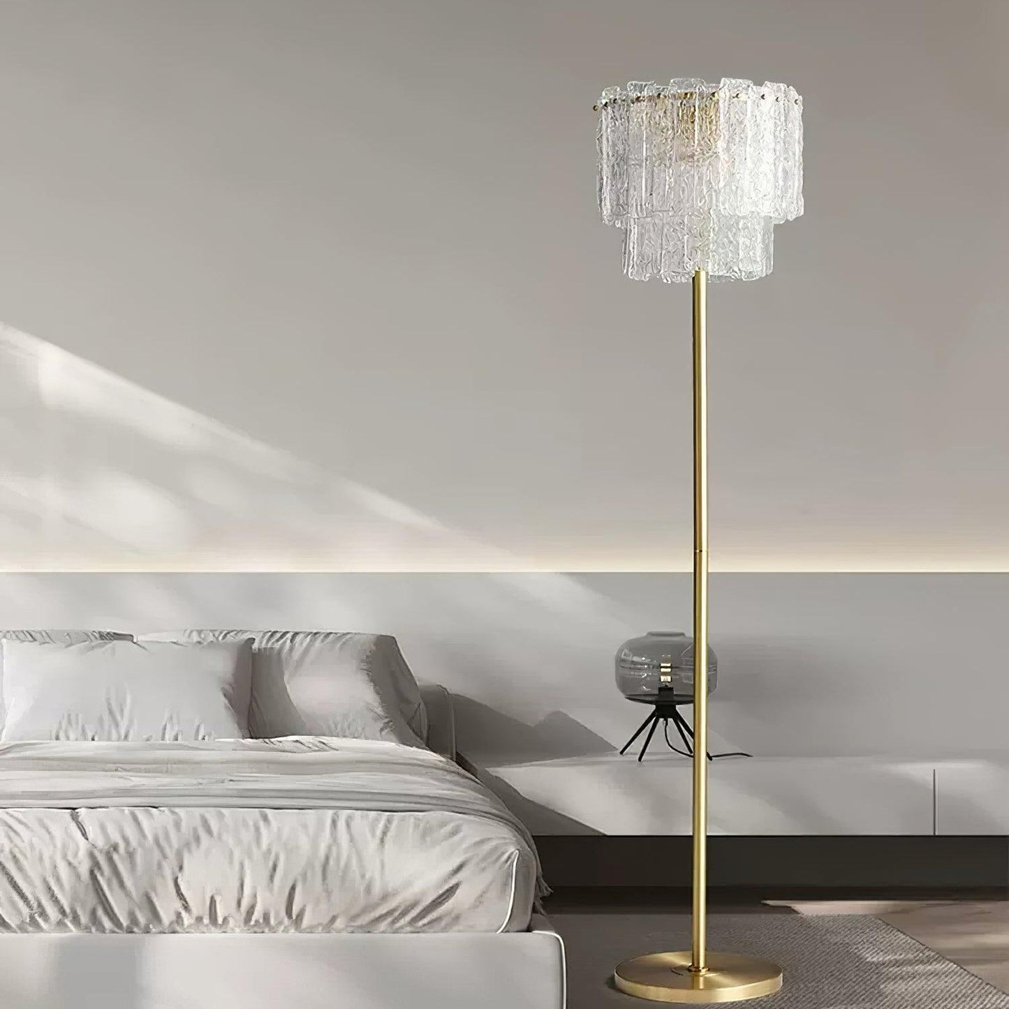 Luminara | Elegant Modern Brass Floor Lamp for Living Room Décor 7