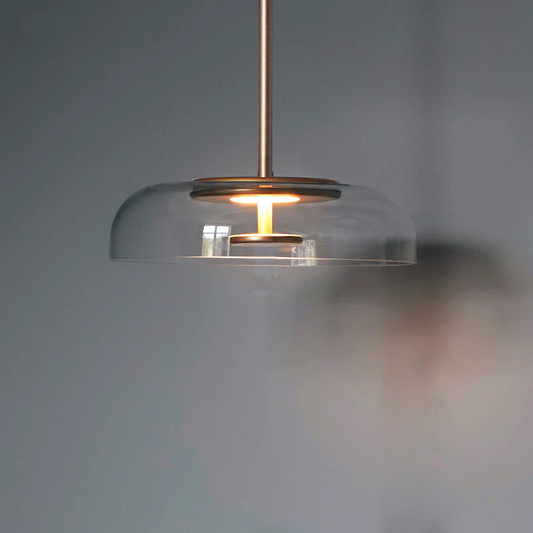 Stylish Glass LED Ceiling Light Fixture - Lusomart