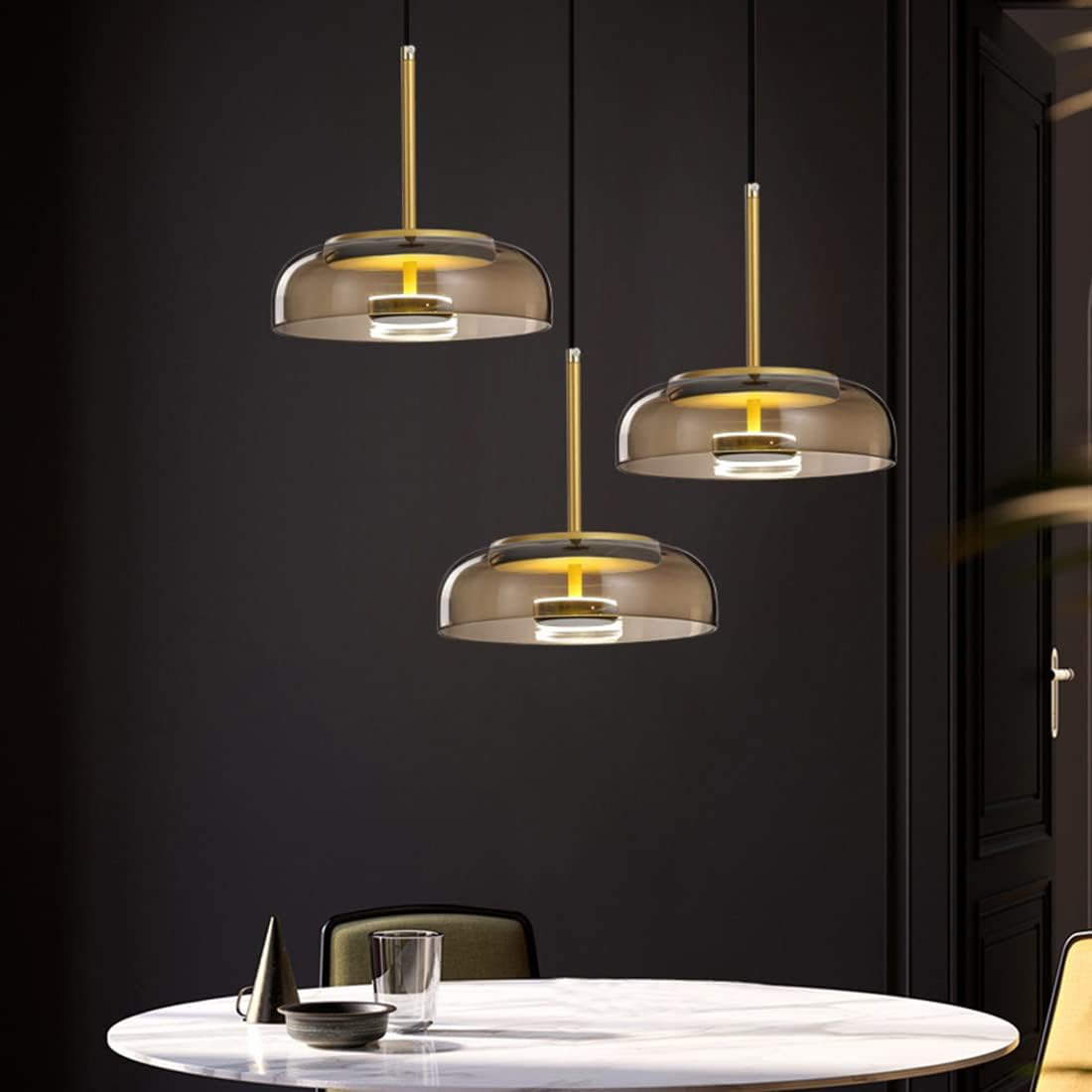 Luminara | Elegant Modern Glass LED Ceiling Light Fixture 8