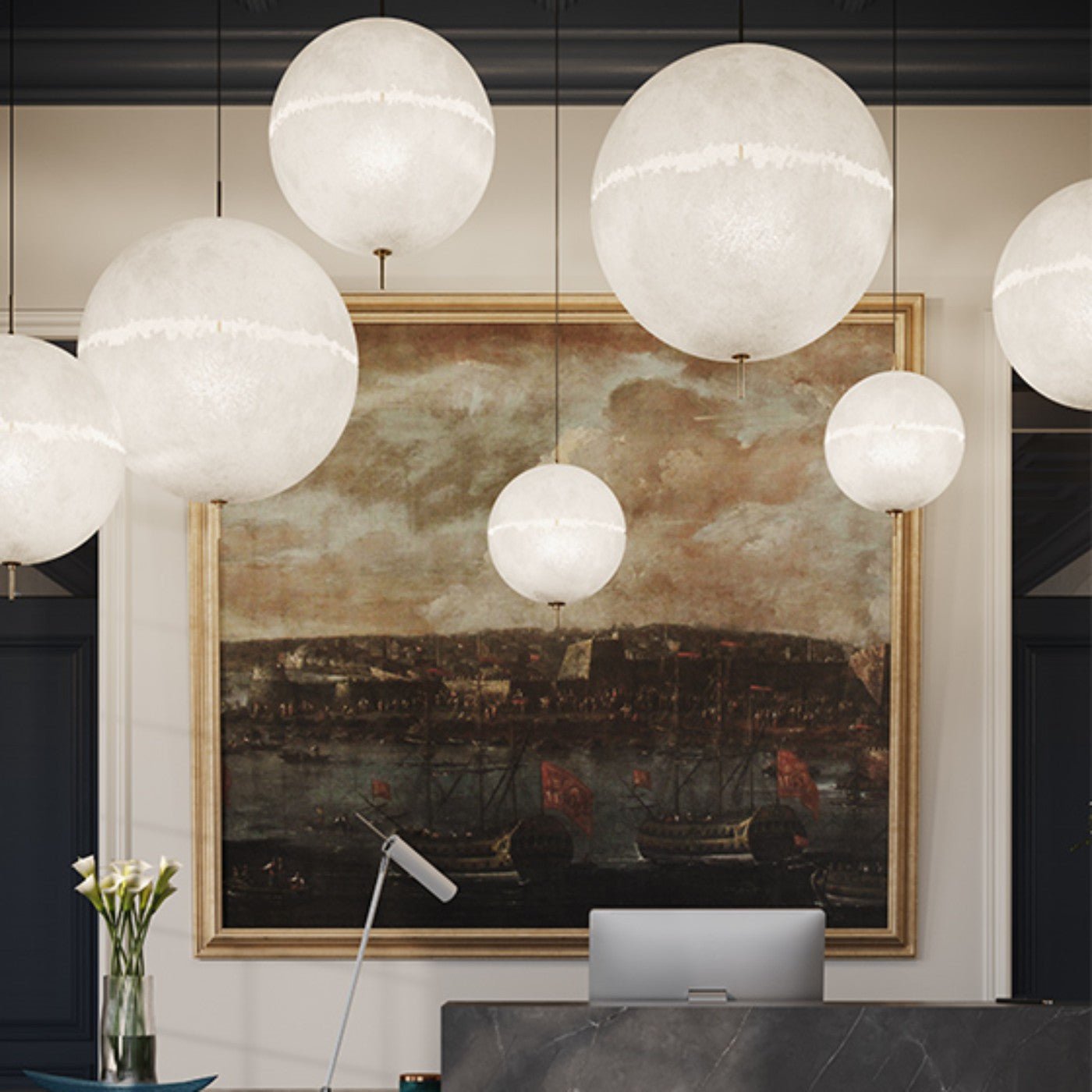 Luminara | Elegant Modern Glass Pendant Light for Kitchen and Dining 3