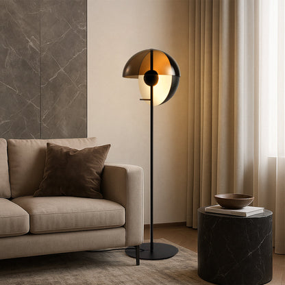 Luminara | Elegant Modern Glass Standing Floor Lamp with LED Lighting 4