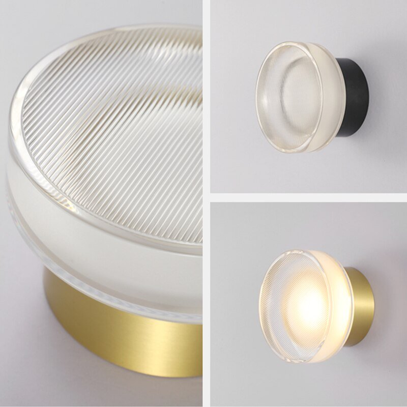 Luminara | Elegant Modern Glass Stone Wall Sconce Light Fixture 7
