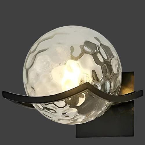 Luminara | Elegant Modern Glass Stone Wall Sconce Lighting Fixture 10