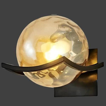 Luminara | Elegant Modern Glass Stone Wall Sconce Lighting Fixture 11