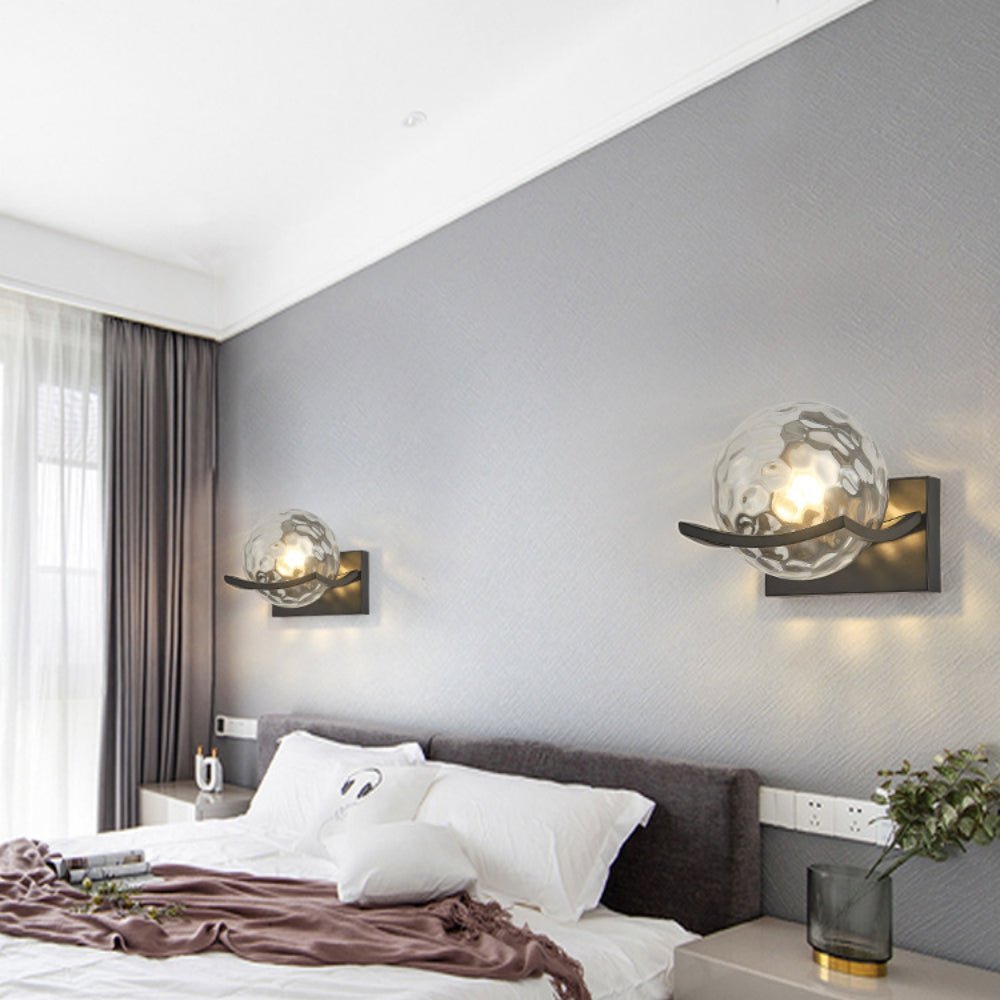 Luminara | Elegant Modern Glass Stone Wall Sconce Lighting Fixture 4