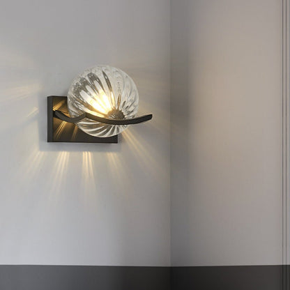 Luminara | Elegant Modern Glass Stone Wall Sconce Lighting Fixture 5
