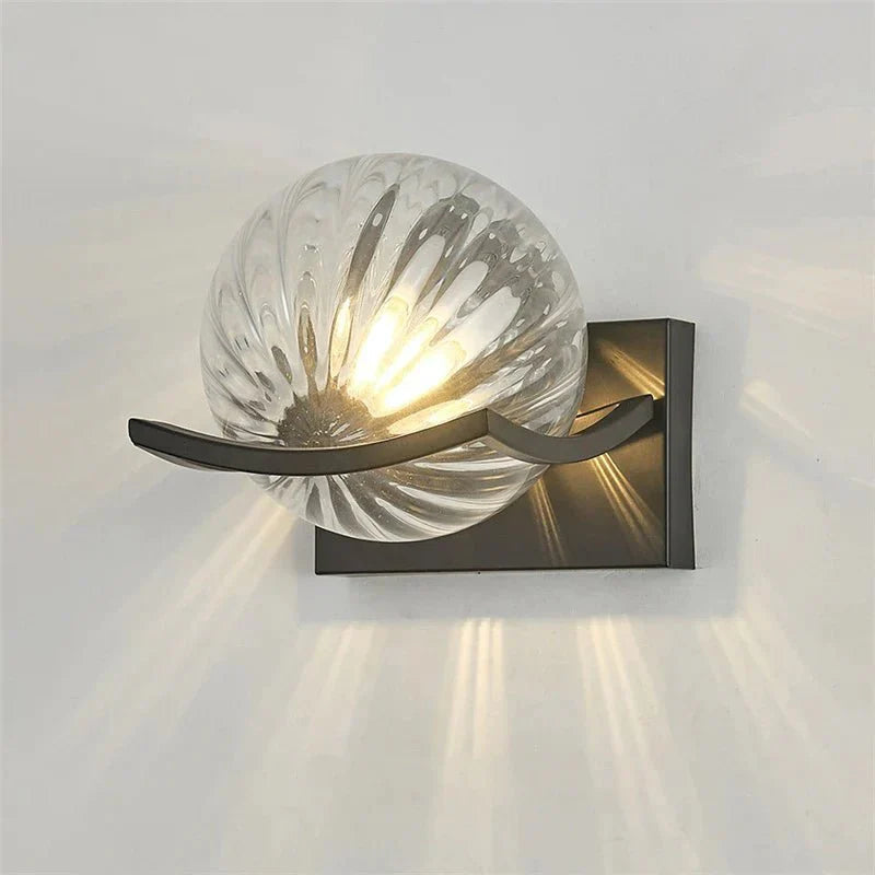 Luminara | Elegant Modern Glass Stone Wall Sconce Lighting Fixture 7