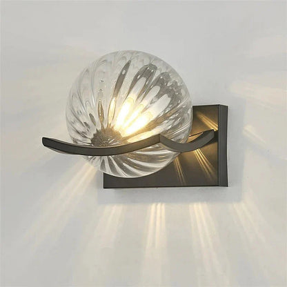 Luminara | Elegant Modern Glass Stone Wall Sconce Lighting Fixture 7