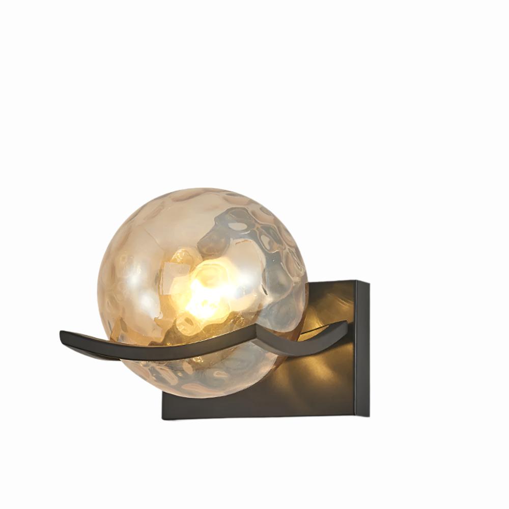 Luminara | Elegant Modern Glass Stone Wall Sconce Lighting Fixture 8