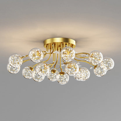 Luminara | Elegant Modern Glass and Crystal Ceiling Lamp 11