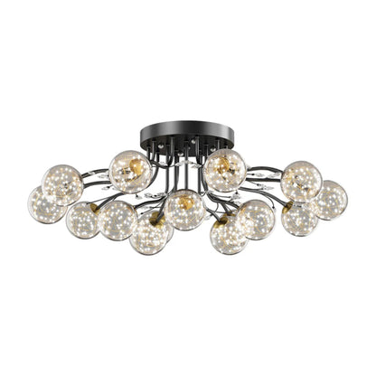 Luminara | Elegant Modern Glass and Crystal Ceiling Lamp 2