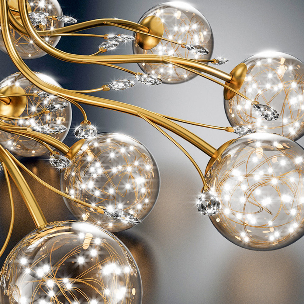 Luminara | Elegant Modern Glass and Crystal Ceiling Lamp 5