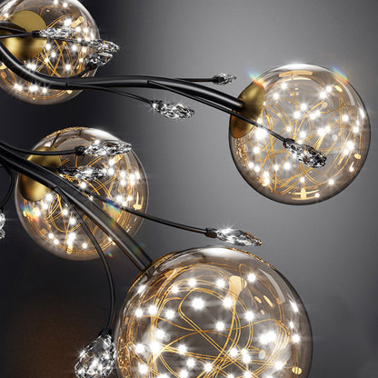 Luminara | Elegant Modern Glass and Crystal Ceiling Lamp 6