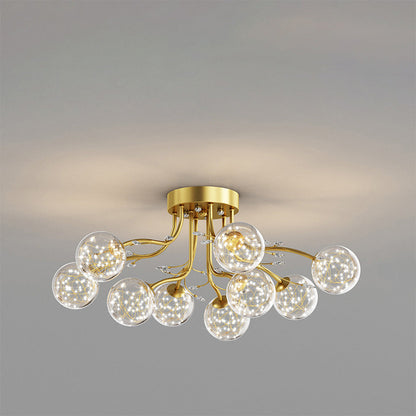 Luminara | Elegant Modern Glass and Crystal Ceiling Lamp 9