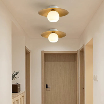 Luminara | Elegant Modern Iron And Glass Flush Mount Ceiling Light 4