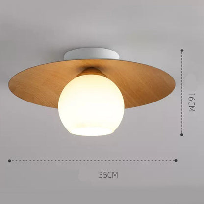 Luminara | Elegant Modern Iron And Glass Flush Mount Ceiling Light 6
