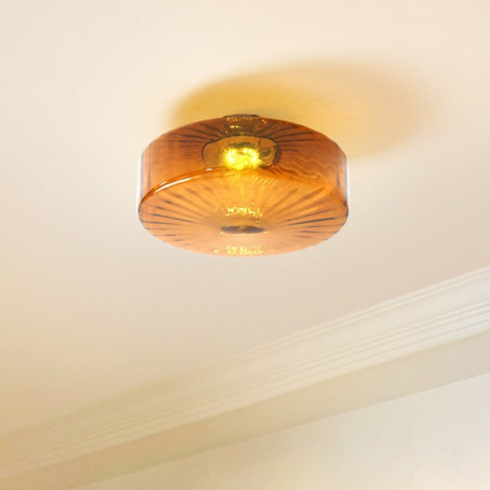 Luminara | Elegant Modern Iron Glass LED Flush Ceiling Light Fixture 4