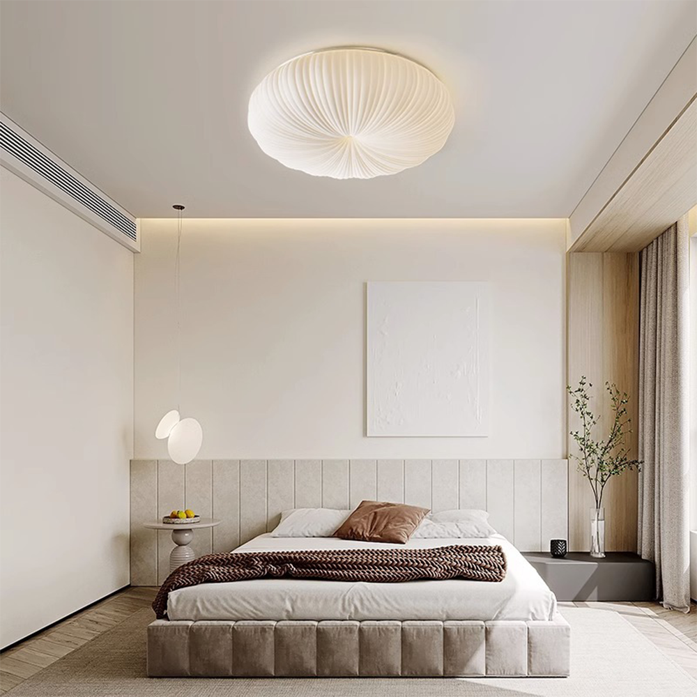 Luminara | Elegant Modern LED Ceiling Light Fixture with Pleated Design 5