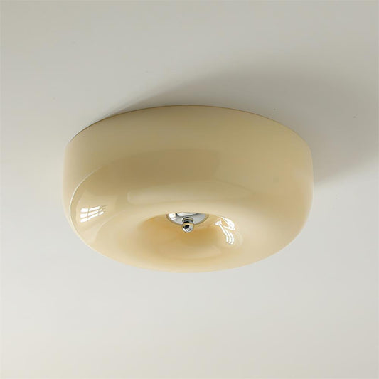 Stylish Contemporary LED Ceiling Light with Glass Shade - Lusomart