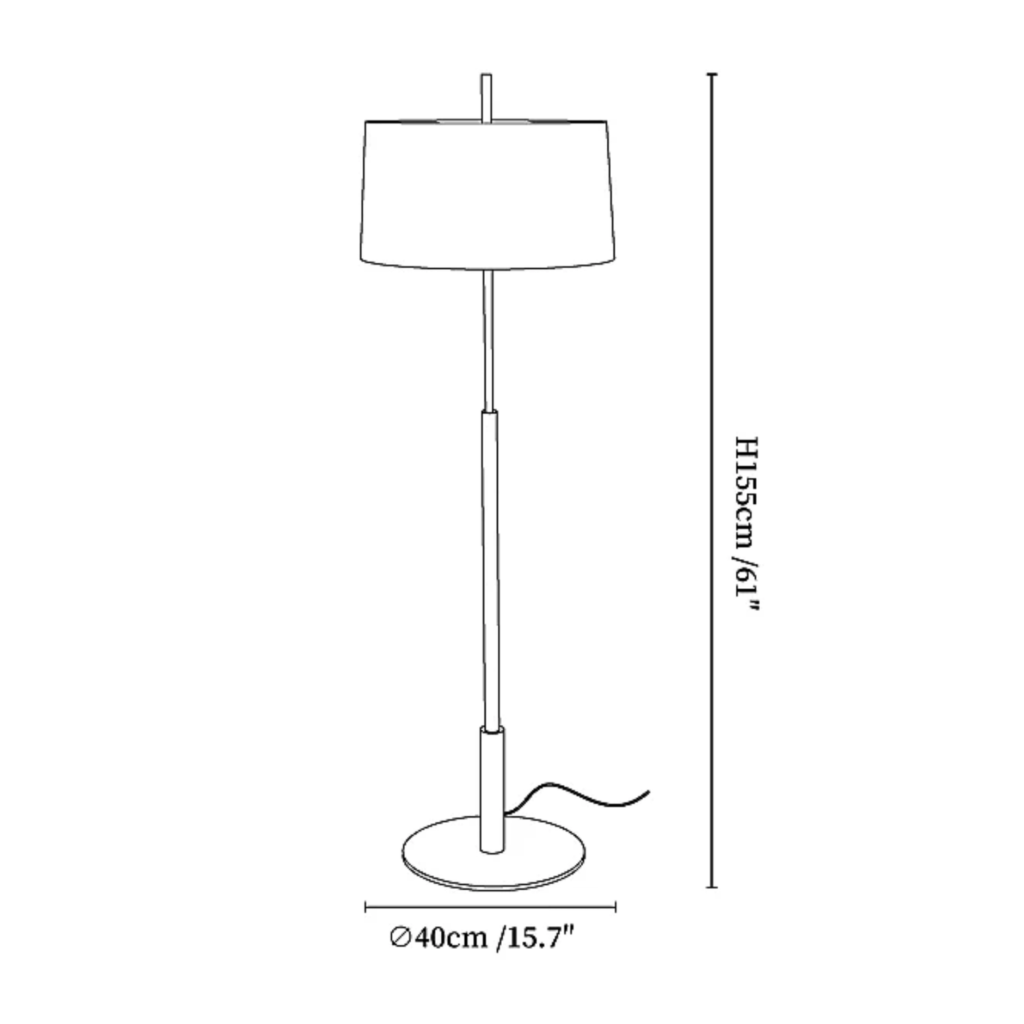 Luminara | Elegant Modern Metal Floor Lamp with Fabric Shade 2