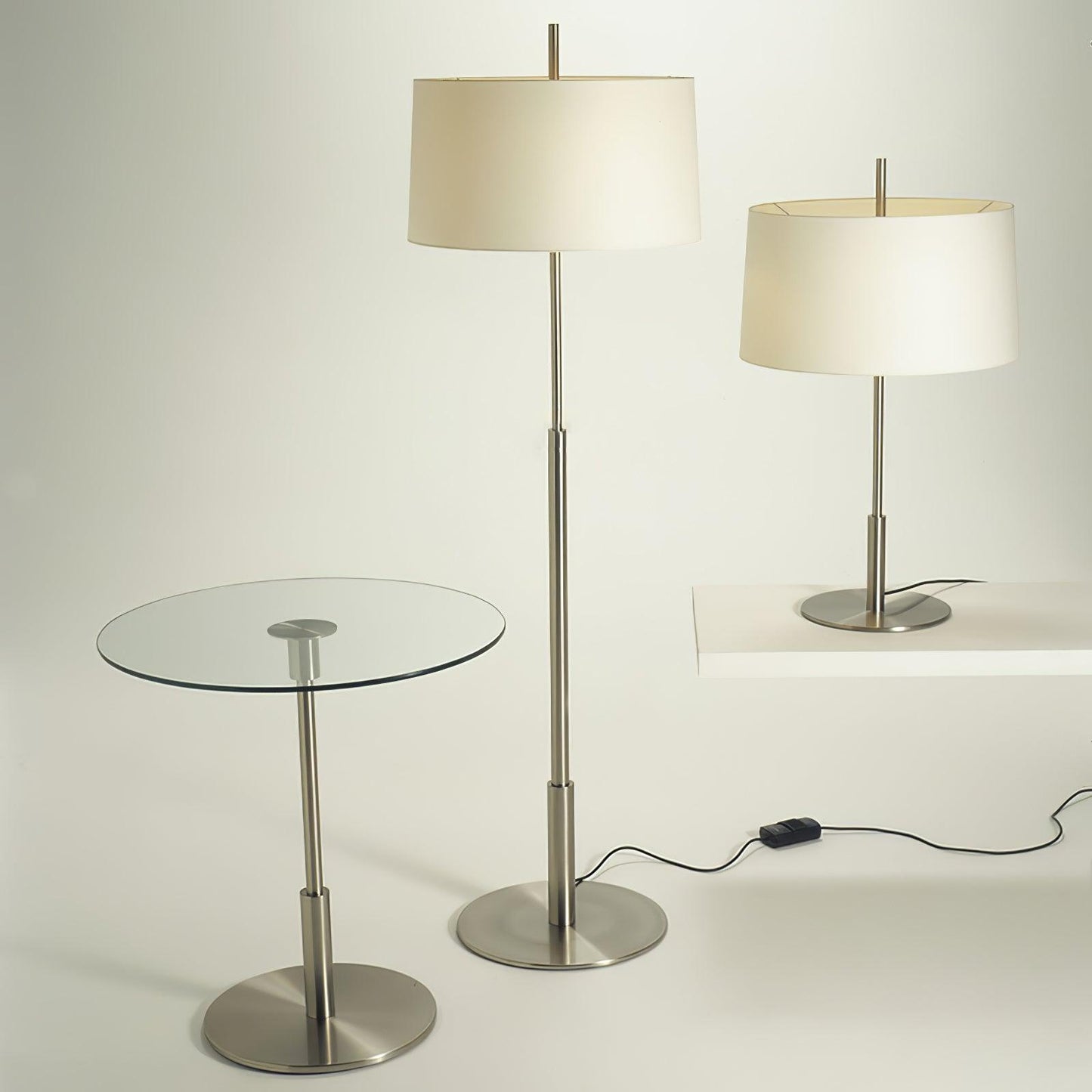 Luminara | Elegant Modern Metal Floor Lamp with Fabric Shade 7