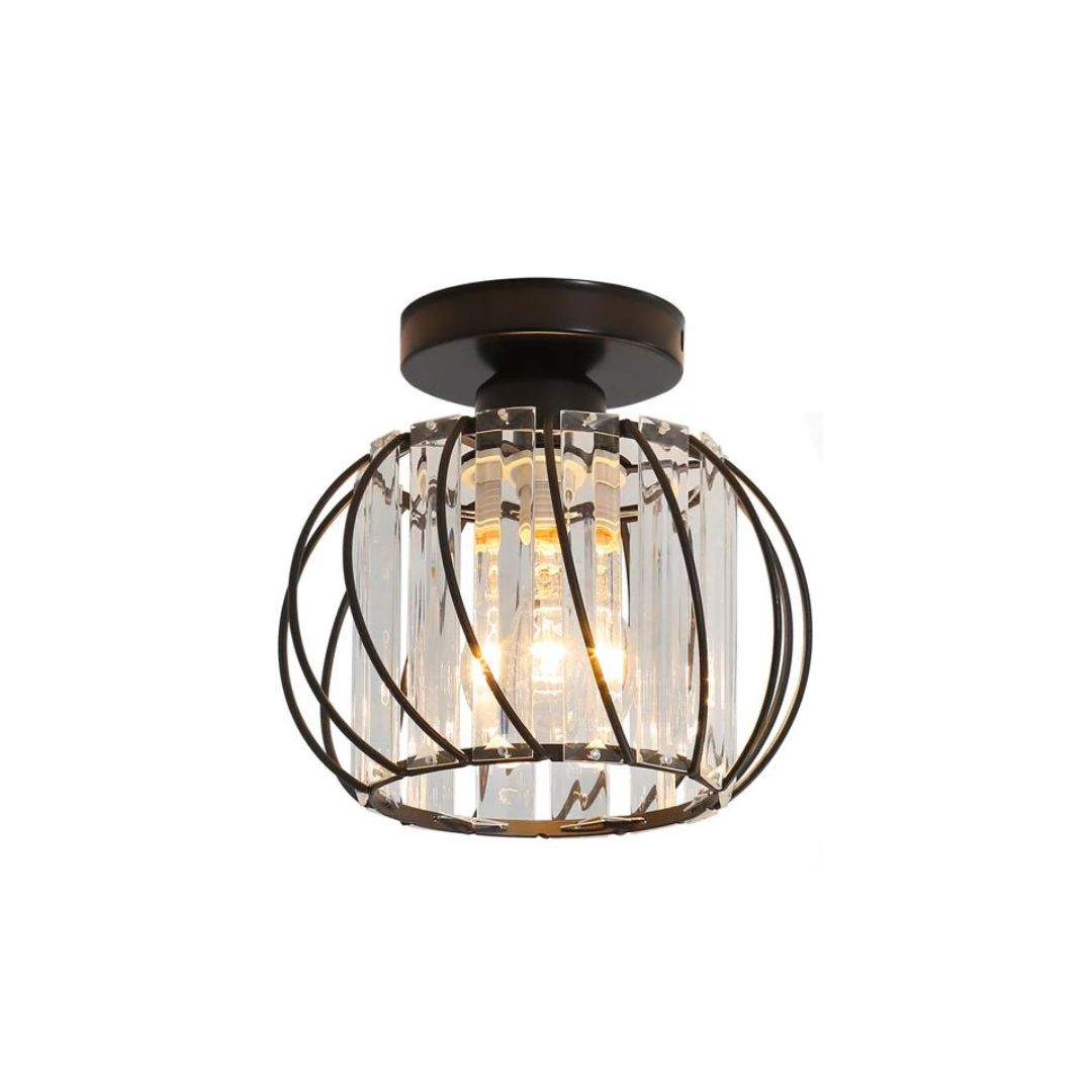 Luminara | Elegant Modern Metal and Glass Ceiling Lamp 1