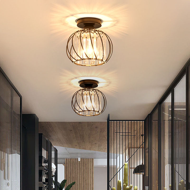 Luminara | Elegant Modern Metal and Glass Ceiling Lamp 3