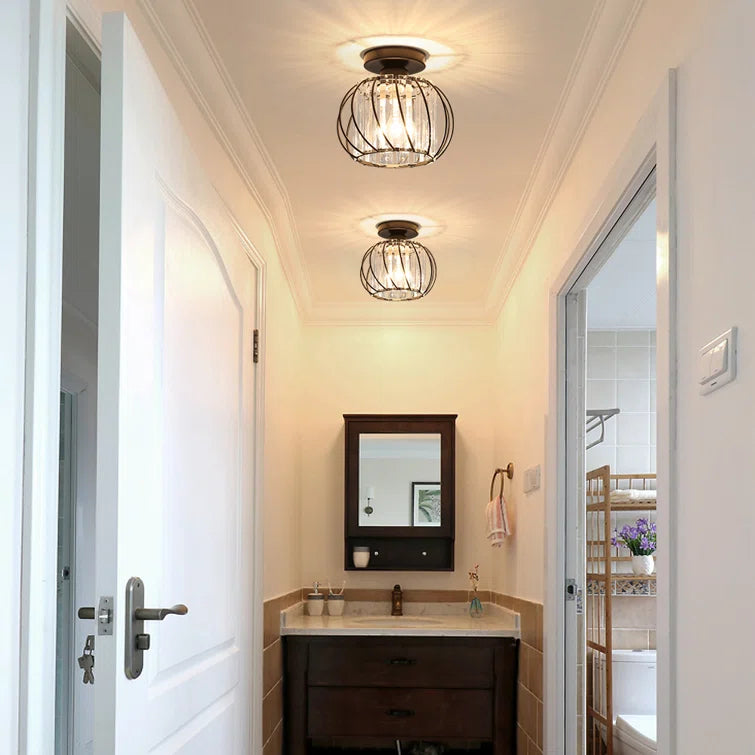 Luminara | Elegant Modern Metal and Glass Ceiling Lamp 4