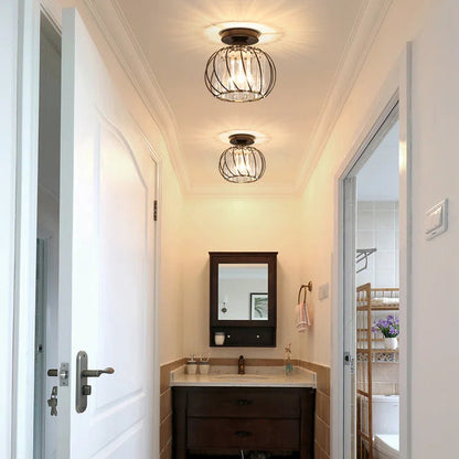 Luminara | Elegant Modern Metal and Glass Ceiling Lamp 4