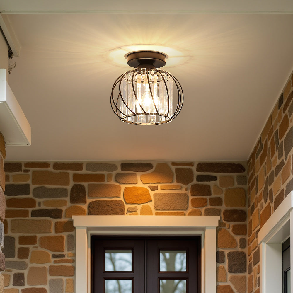 Luminara | Elegant Modern Metal and Glass Ceiling Lamp 5