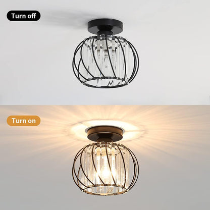 Luminara | Elegant Modern Metal and Glass Ceiling Lamp 8