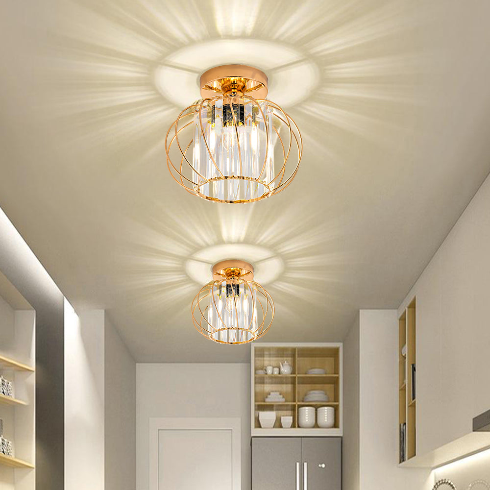 Luminara | Elegant Modern Metal and Glass Ceiling Lamp 9