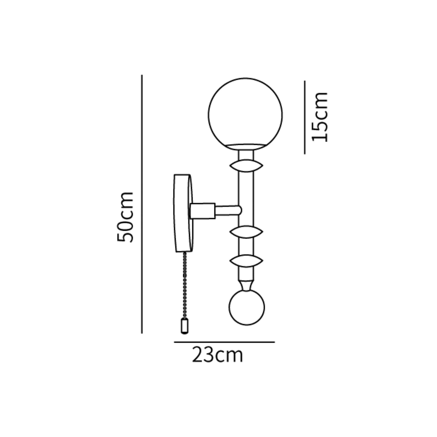 Luminara | Elegant Modern Metal and Wood Wall Sconce Lighting Fixture 3