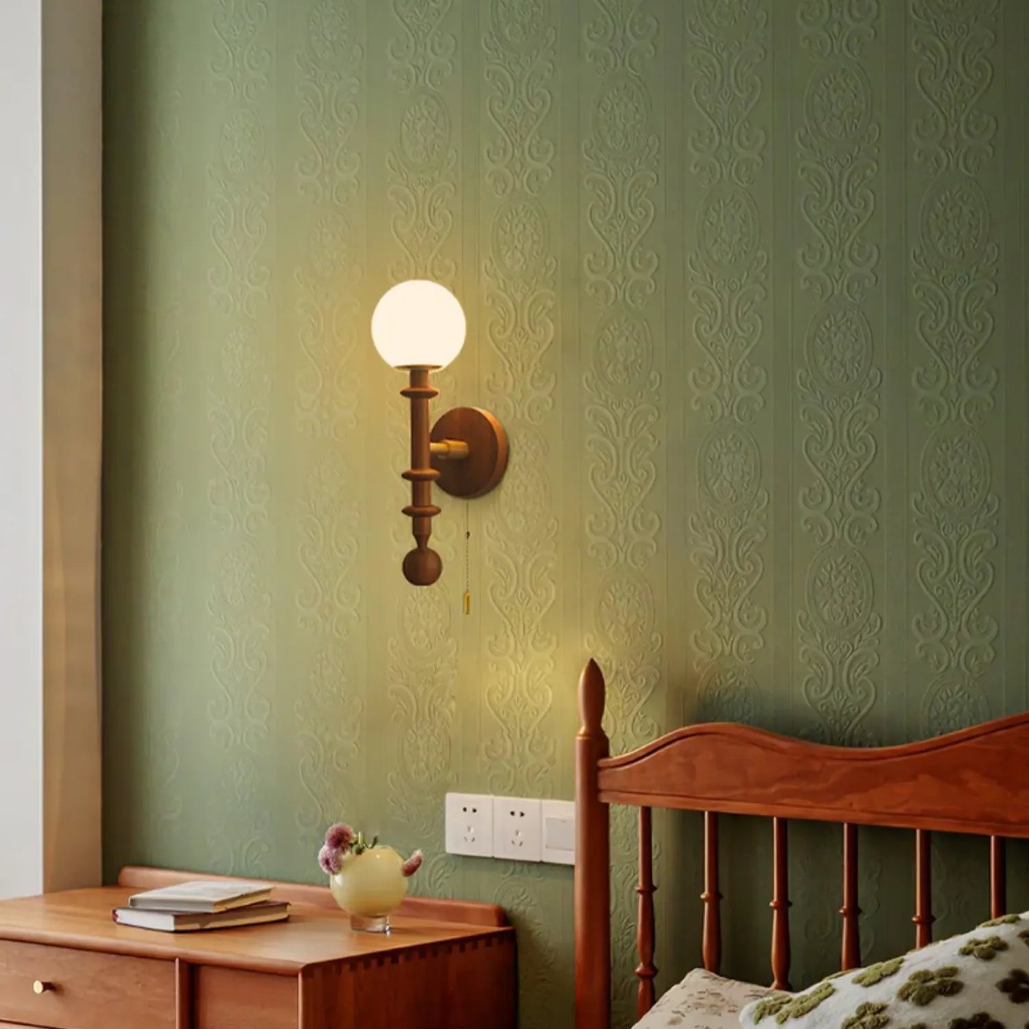 Luminara | Elegant Modern Metal and Wood Wall Sconce Lighting Fixture 6