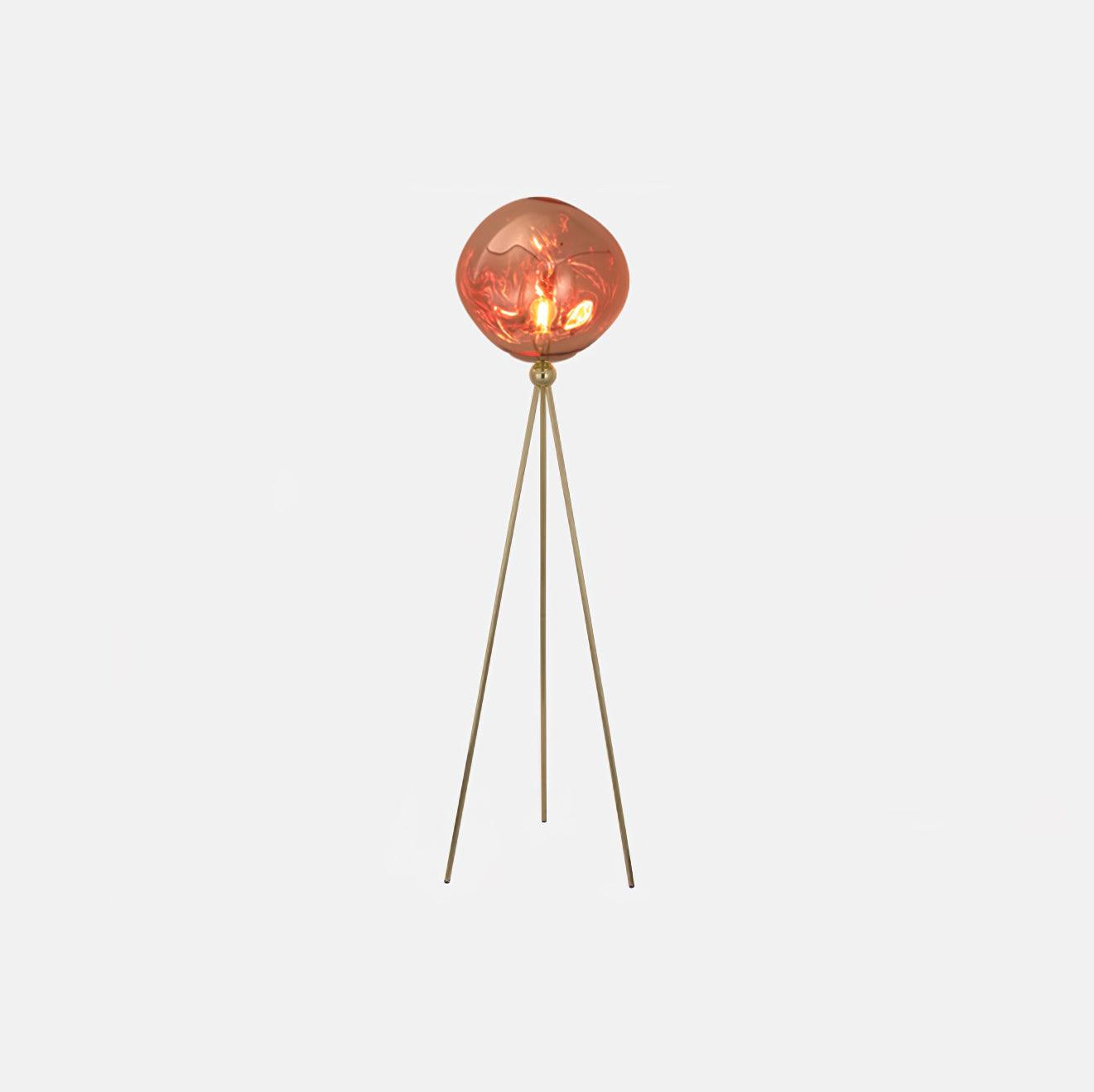 Luxurious Contemporary Globe Floor Lamp with Round Shade - Lusomart