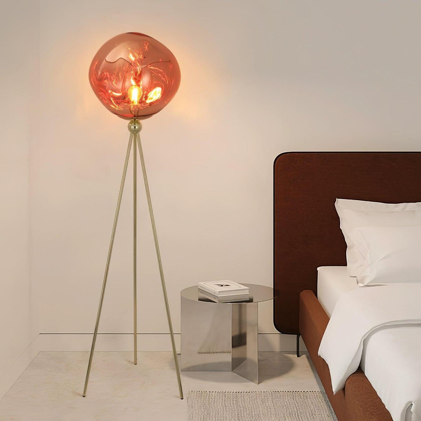 Luminara | Elegant Modern Orb Tripod Floor Lamp with Spherical Shade 4
