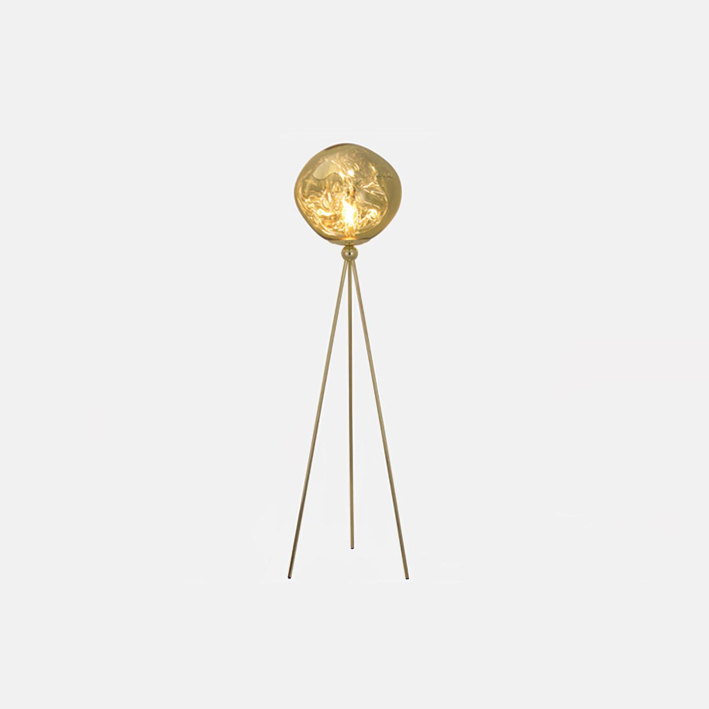 Luminara | Elegant Modern Orb Tripod Floor Lamp with Spherical Shade 9