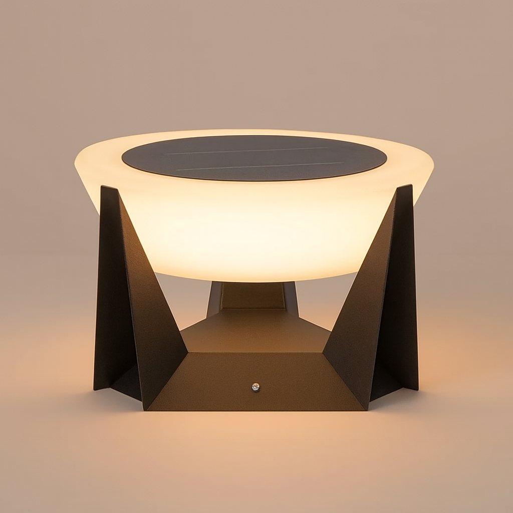 Stylish Outdoor Solar Powered Garden Lamp - Lusomart