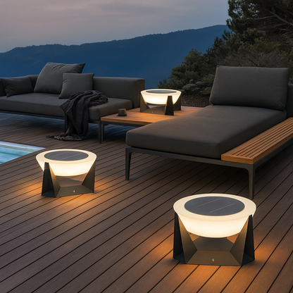 Luminara | Elegant Modern Solar LED Patio Terrace Lamp 1