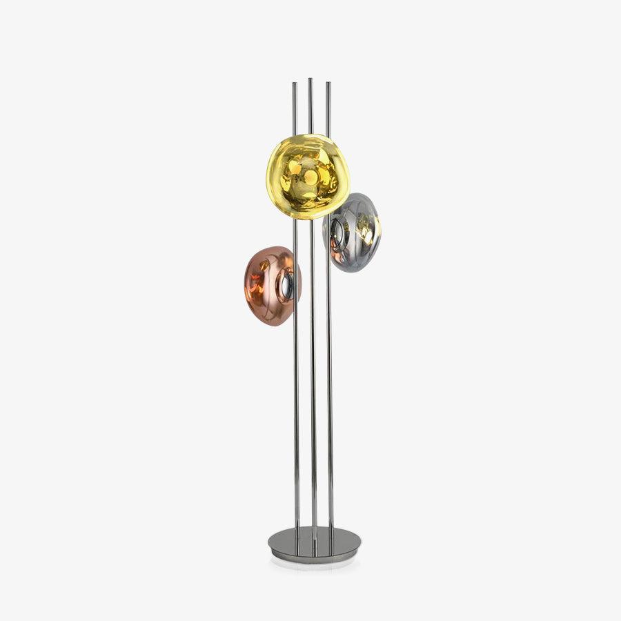 Luminara | Elegant Modern Triple Glass Orb Floor Lamp 1
