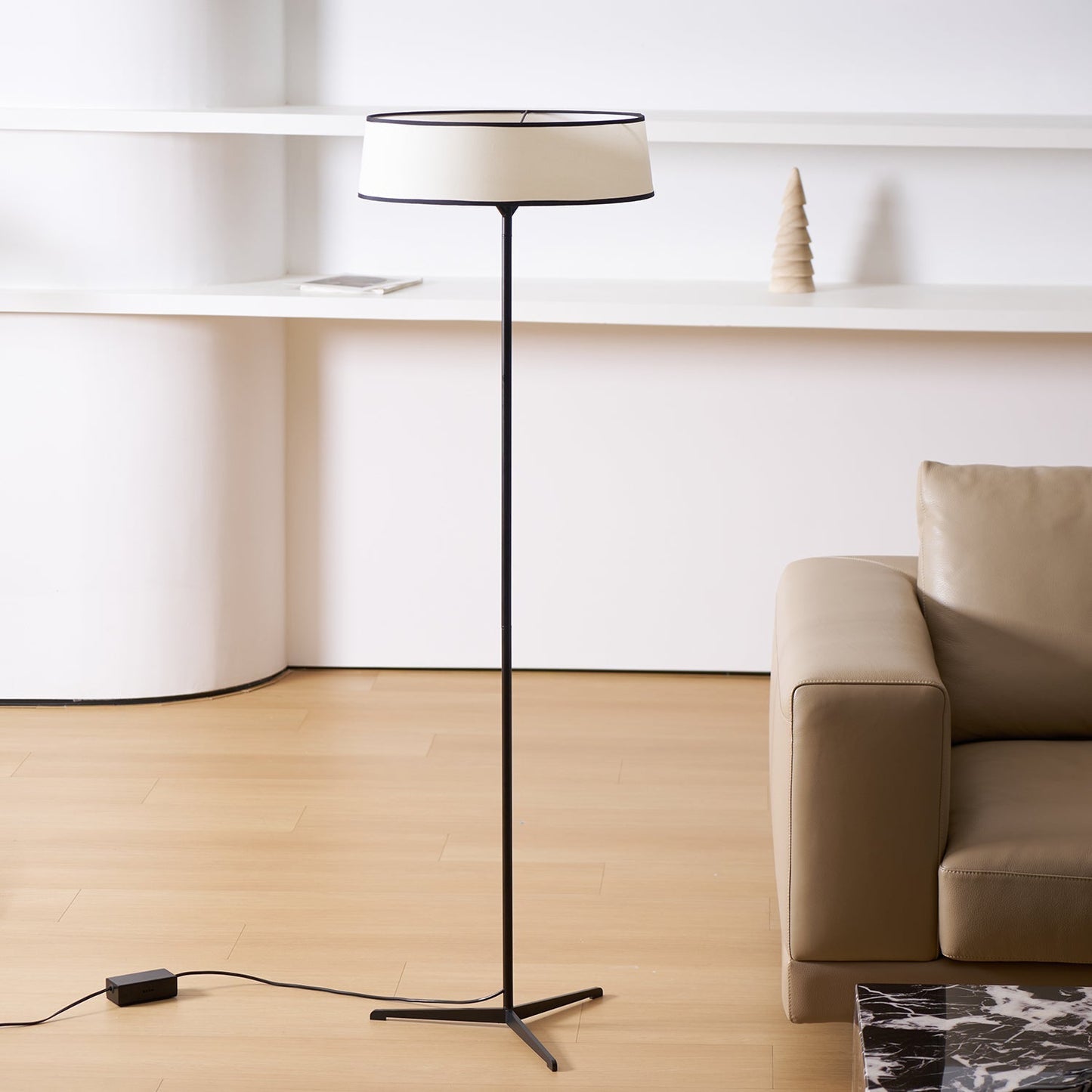 Luminara | Elegant Modern Tripod Floor Lamp with Adjustable LED Shade 3
