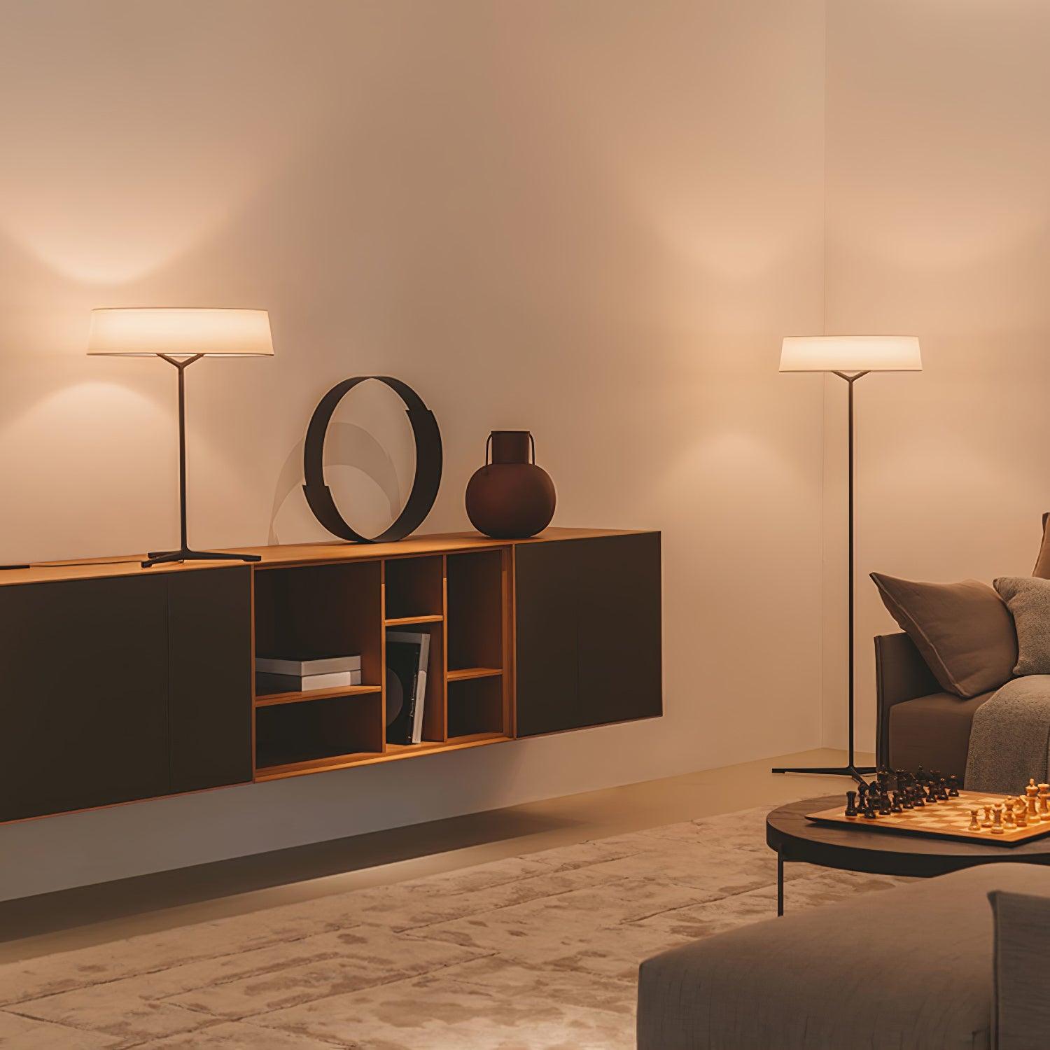 Luminara | Elegant Modern Tripod Floor Lamp with Adjustable LED Shade 8